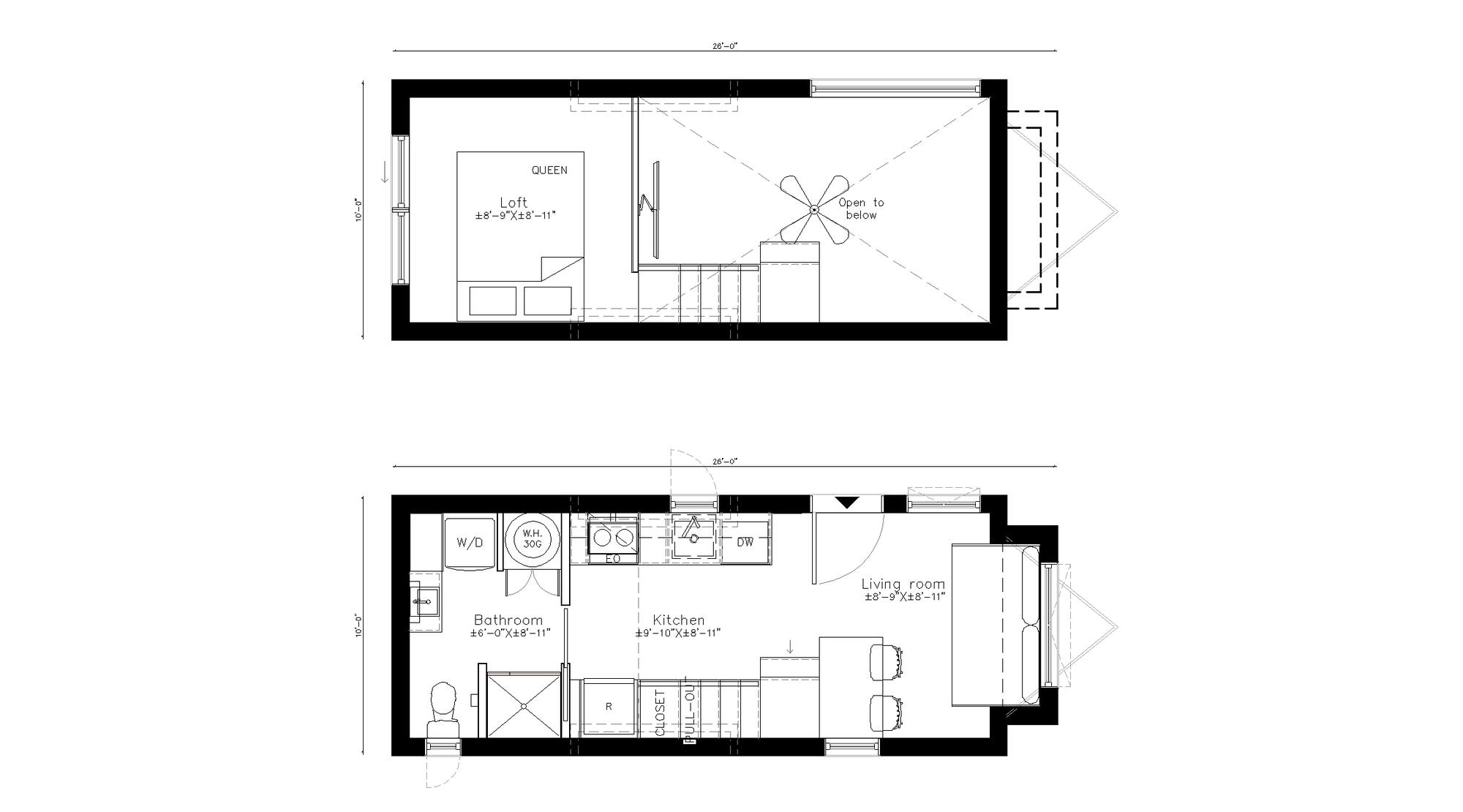 Thuya - 1 Bedrooms Tiny House on Wheels | Minimaliste