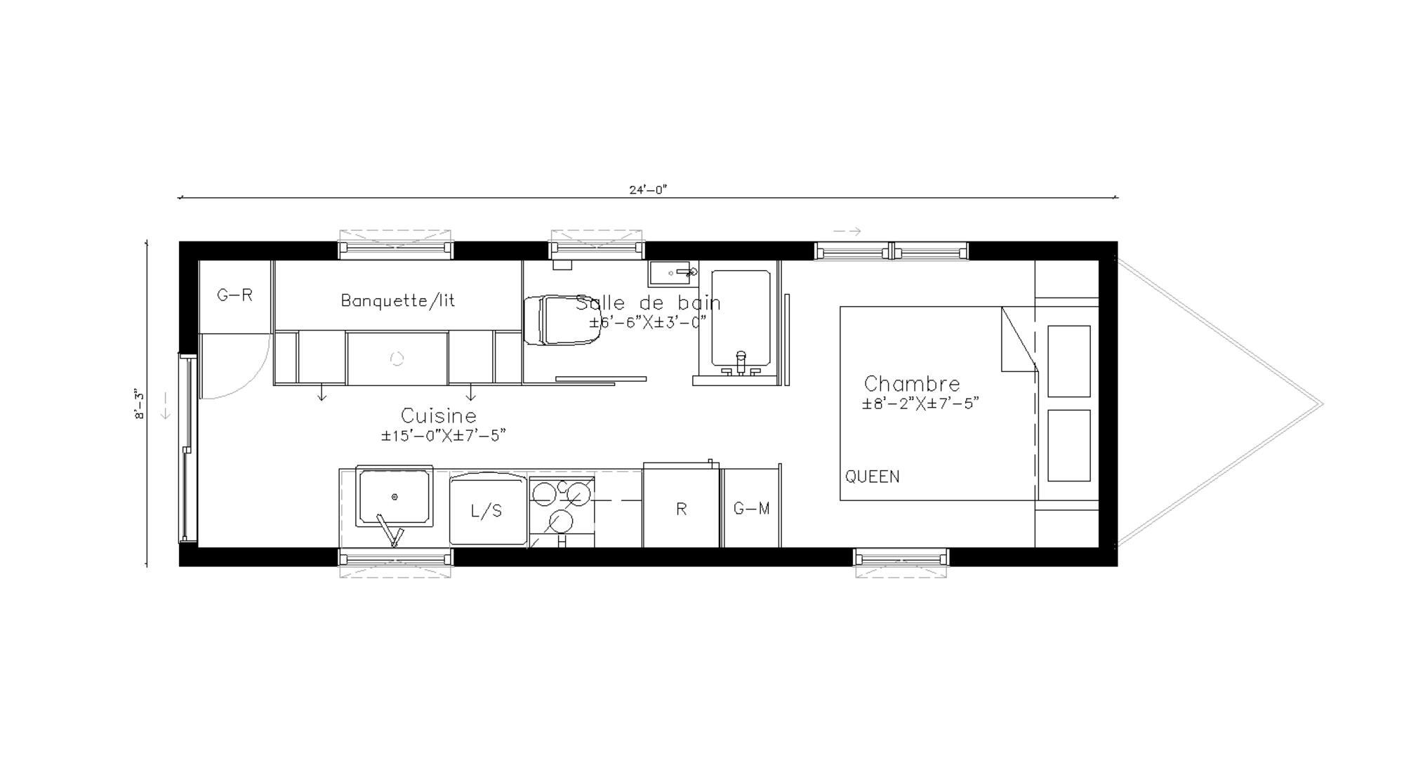 8' x 24'