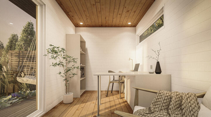 ADU - Cabin - 8' x 12' & 10' x 16' - 4 seasons - Home office