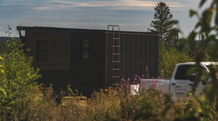 nomad tiny house on wheels exterior