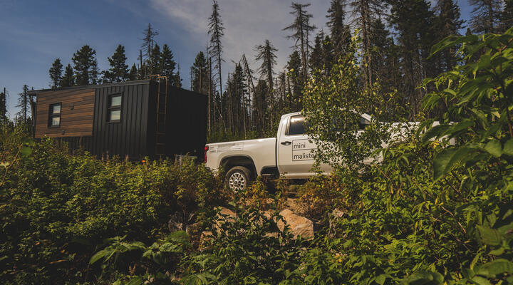 nomad tiny house on wheels exterior