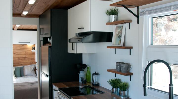 tiny house on wheels kitchen