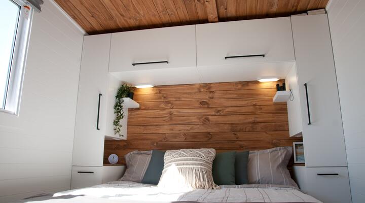 tiny house on wheels bedroom
