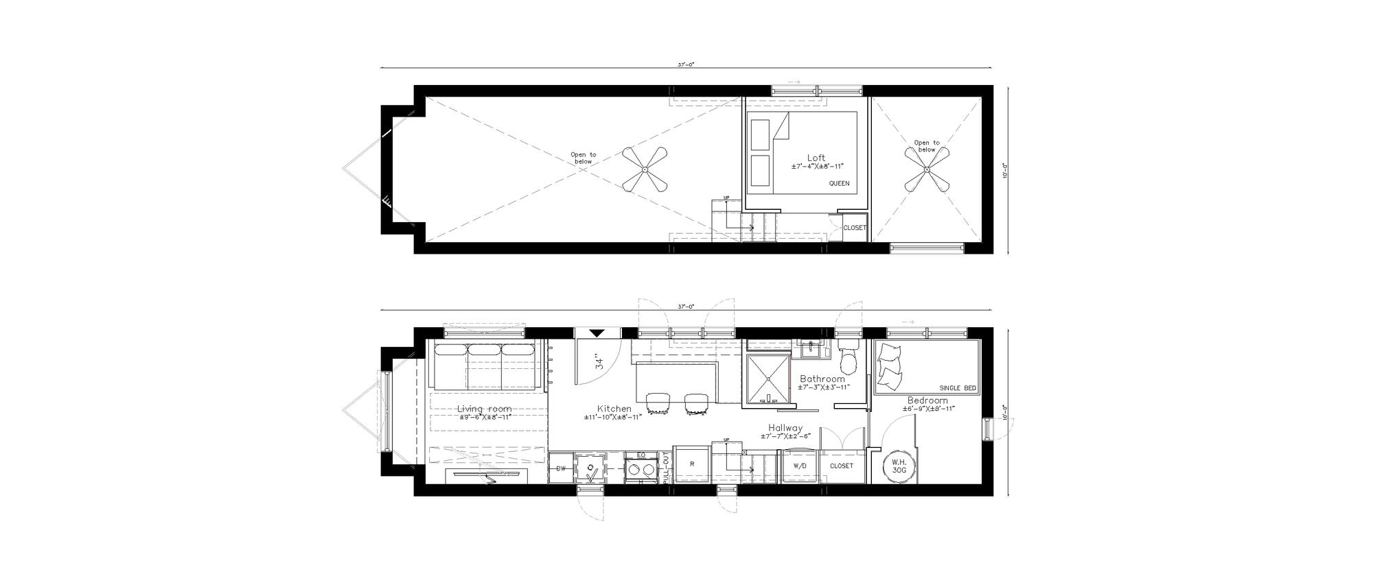 Noyer XL - 2 Bedrooms Tiny House on Wheels | Minimaliste